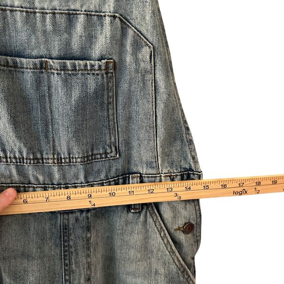 Wild Fable Target Medium Wash Denim Distressed Overalls Size S - Picture 6 of 7